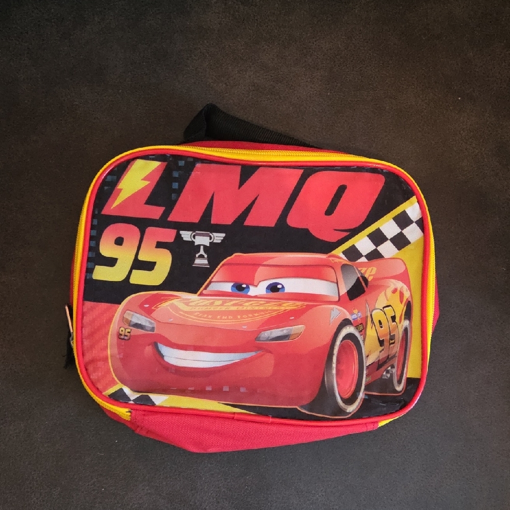 Disney Cars Red and Yellow Lunch Bag